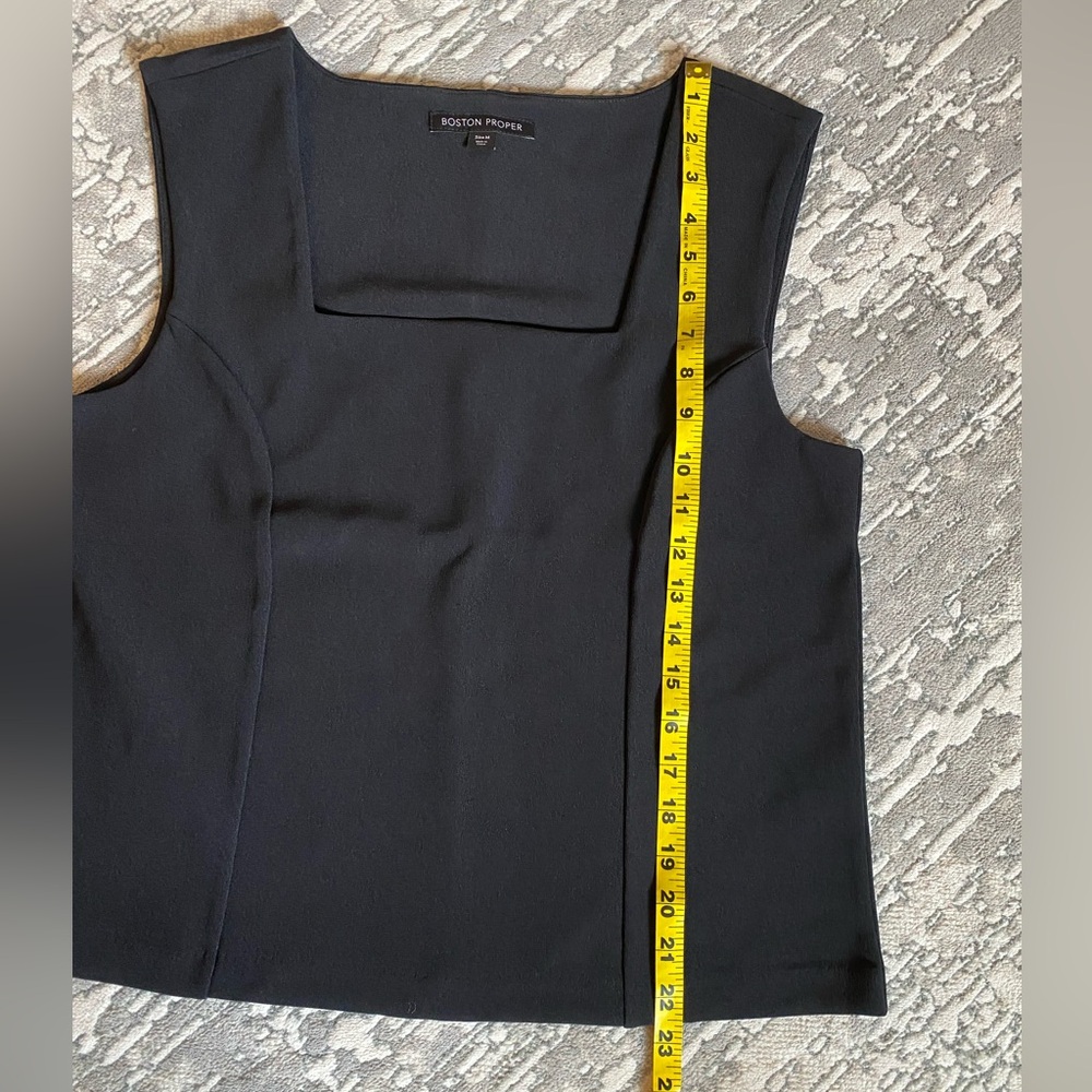 2 Boston Proper Square-Neck Tank Tops, Like New - Picture 6 of 10